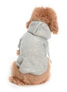 Küçük ve Orta Irk Köpek Sweatshirt - Marmit Gri - Köpek Kıyafeti