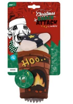 M-Pets Christmas Dog Toy Socks Köpek Oyuncağı 12 Cm