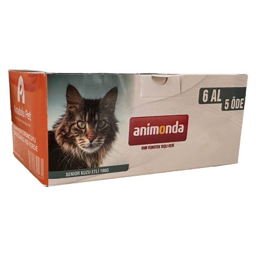 Animonda Vom Feinsten Kuzulu Yaşlı Kedi Konservesi 6 AL 5 ÖDE