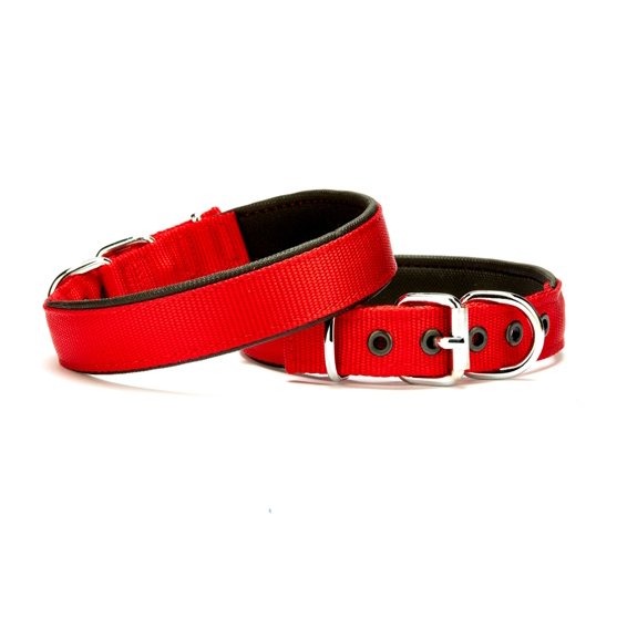 Doggie Comfort Sade Dokuma Boyun Tasması 2x35-40cm Kırmızı