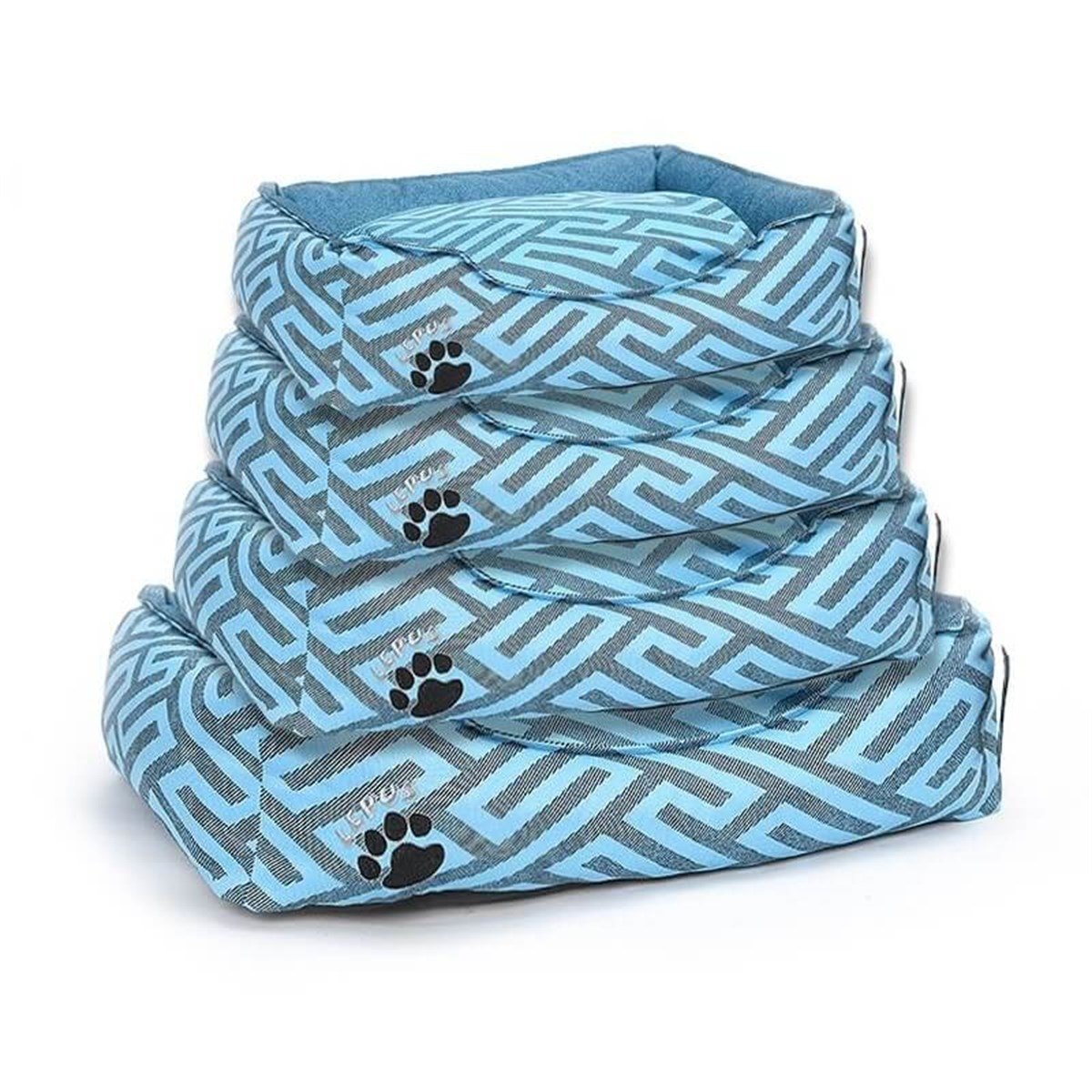 Lepus New Premium Köpek Yatağı Mavi Small