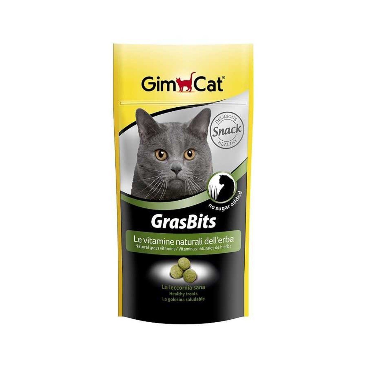 GimCat Gras Bits - Çimen Aromalı Sindirime Yardımcı Tablet 50 Gr