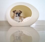 Köpek ve Kedi Yatağı Egg Bed House-Beyaz (boya hasarlı)