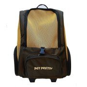 Petpretty Çekçekli Kedi Köpek Taşıma Çantası Kahve