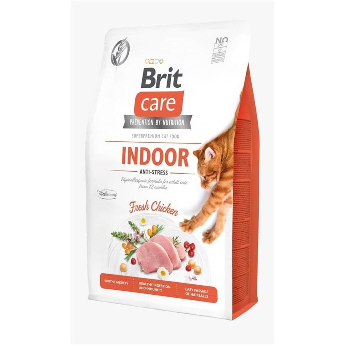 Brit Care Tahılsız Indoor Anti Stres Tavuklu Kedi Maması 2 kg