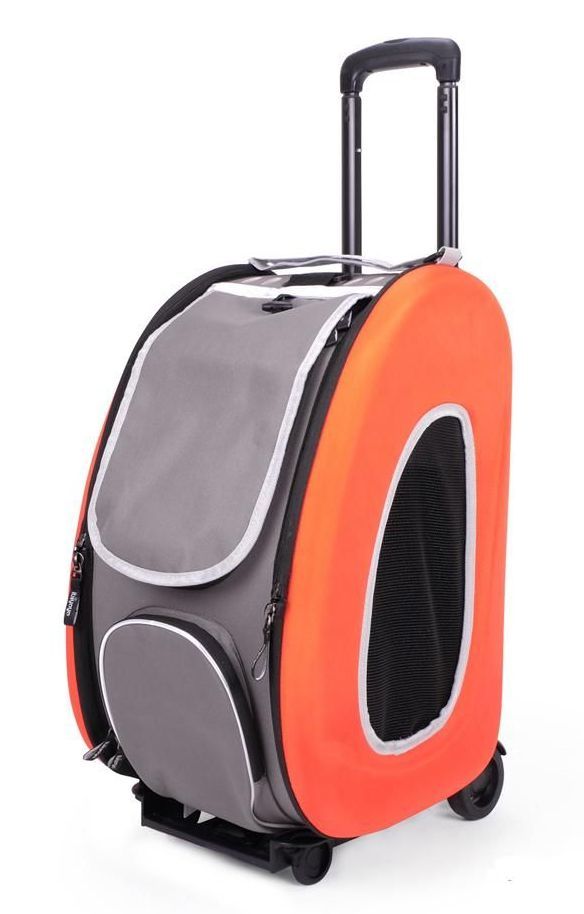 Ibiyaya Orange Tekerlekli Kedi Taşıma Çantası - Ibiyaya Orange Tekerlekli Köpek Taşıma Çantası