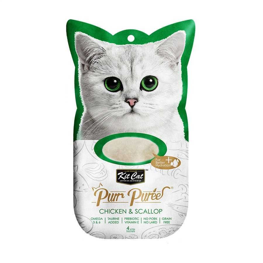 Kit Cat Purr Puree Chicken & Scallop Kedi Ödülü