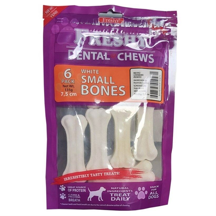 Freshy Beyaz Dental 7,5 Cm Kemik 6 Adet
