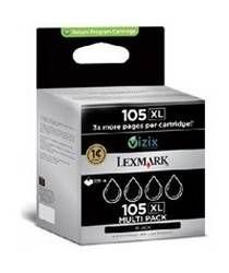 Lexmark 14N0845 Siyah Mürekkep Kartuş 4Pack(105XL)