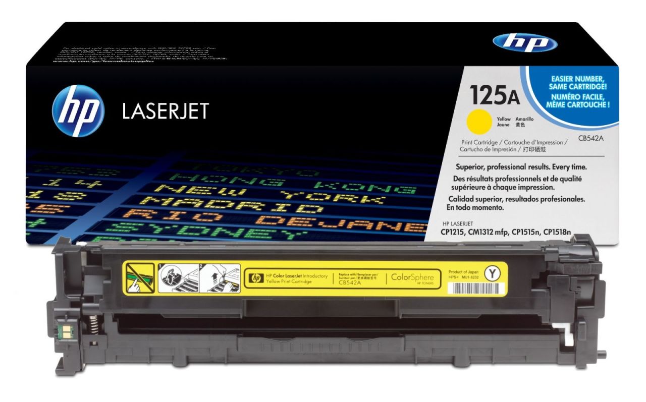 HP CB542A Orjinal Sarı Toner (125A)
