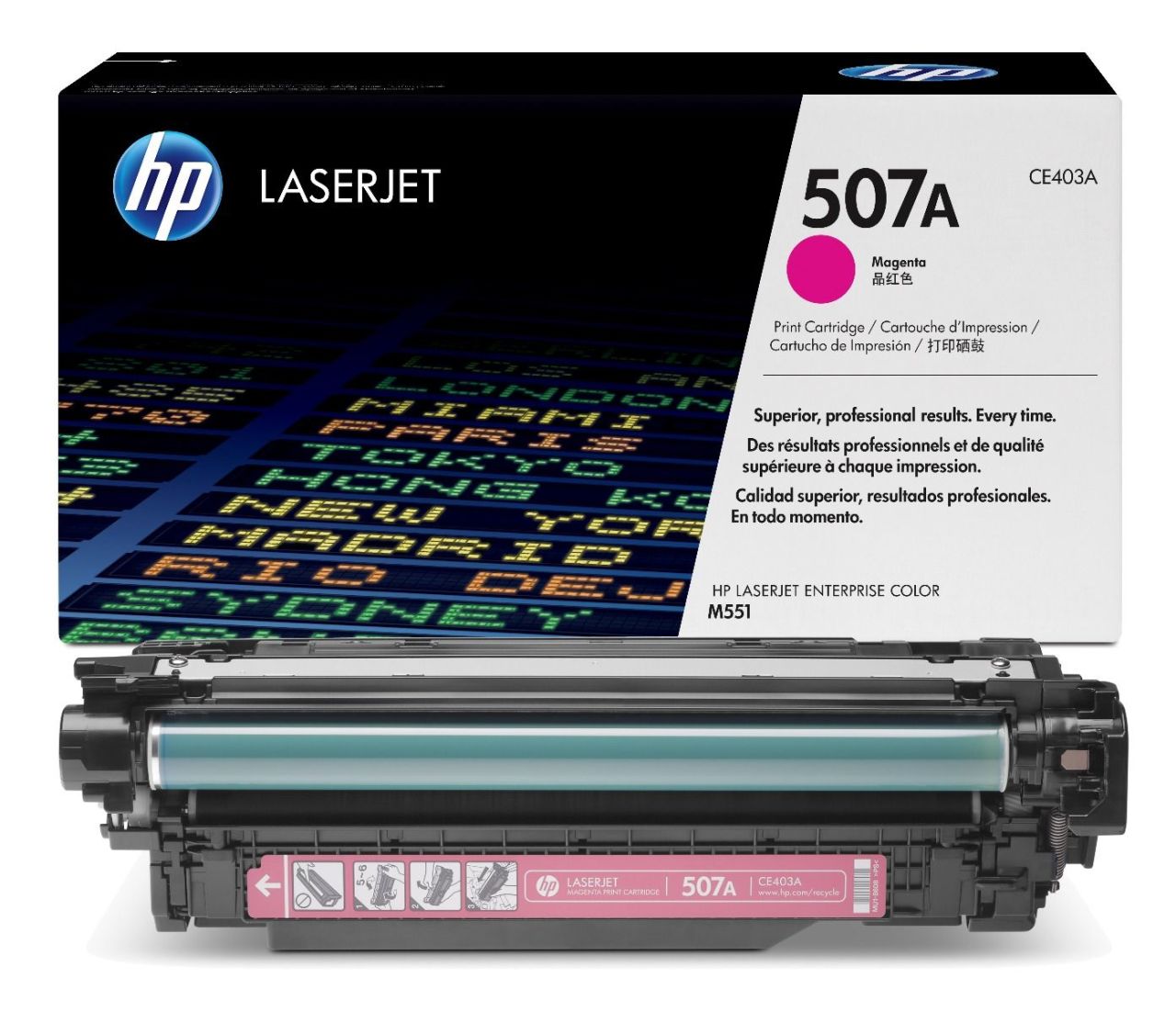 HP CE403A Orjinal Kırmızı Toner (507A)