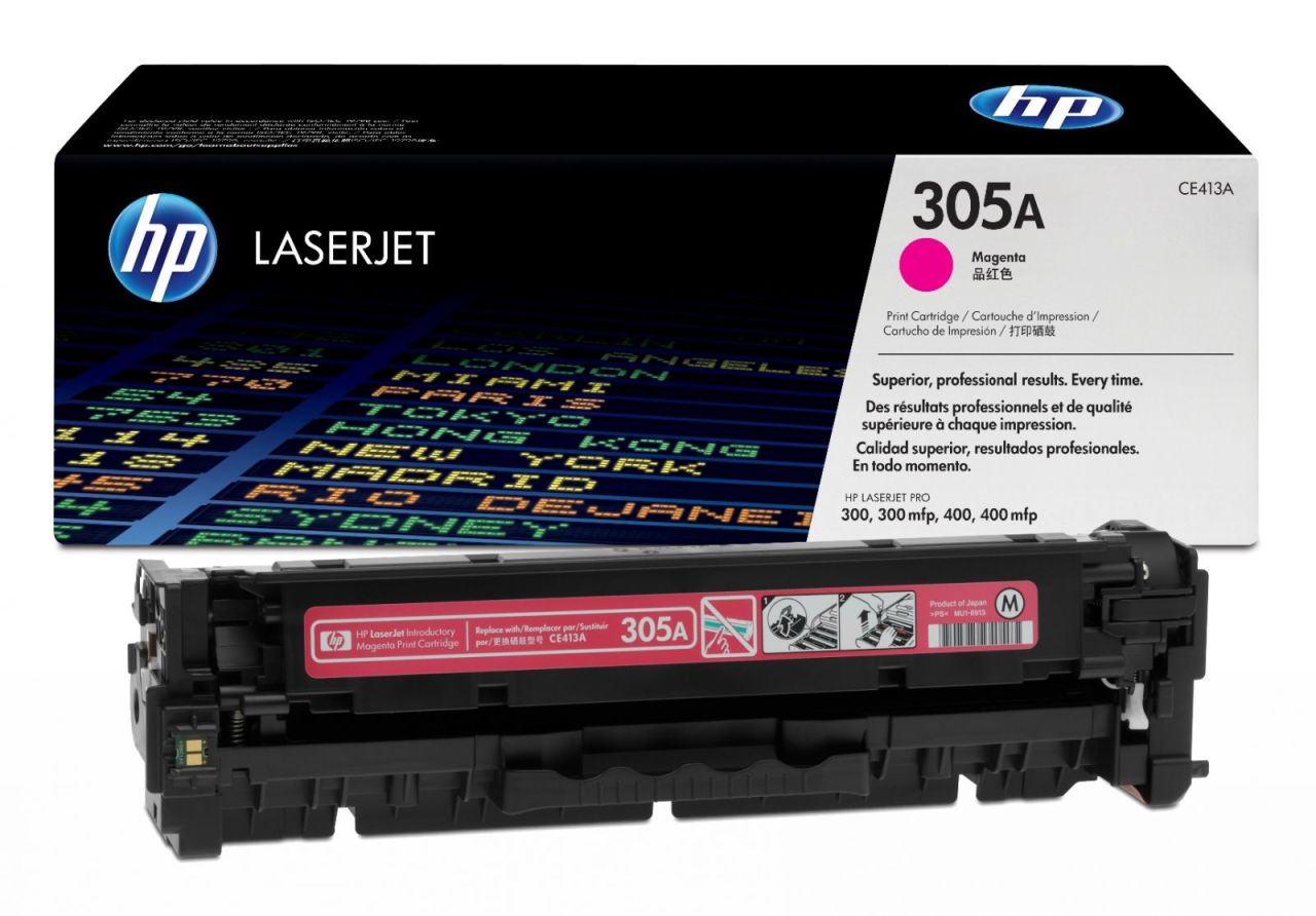 HP CE413A (305A) Orjinal Toner Kırmızı