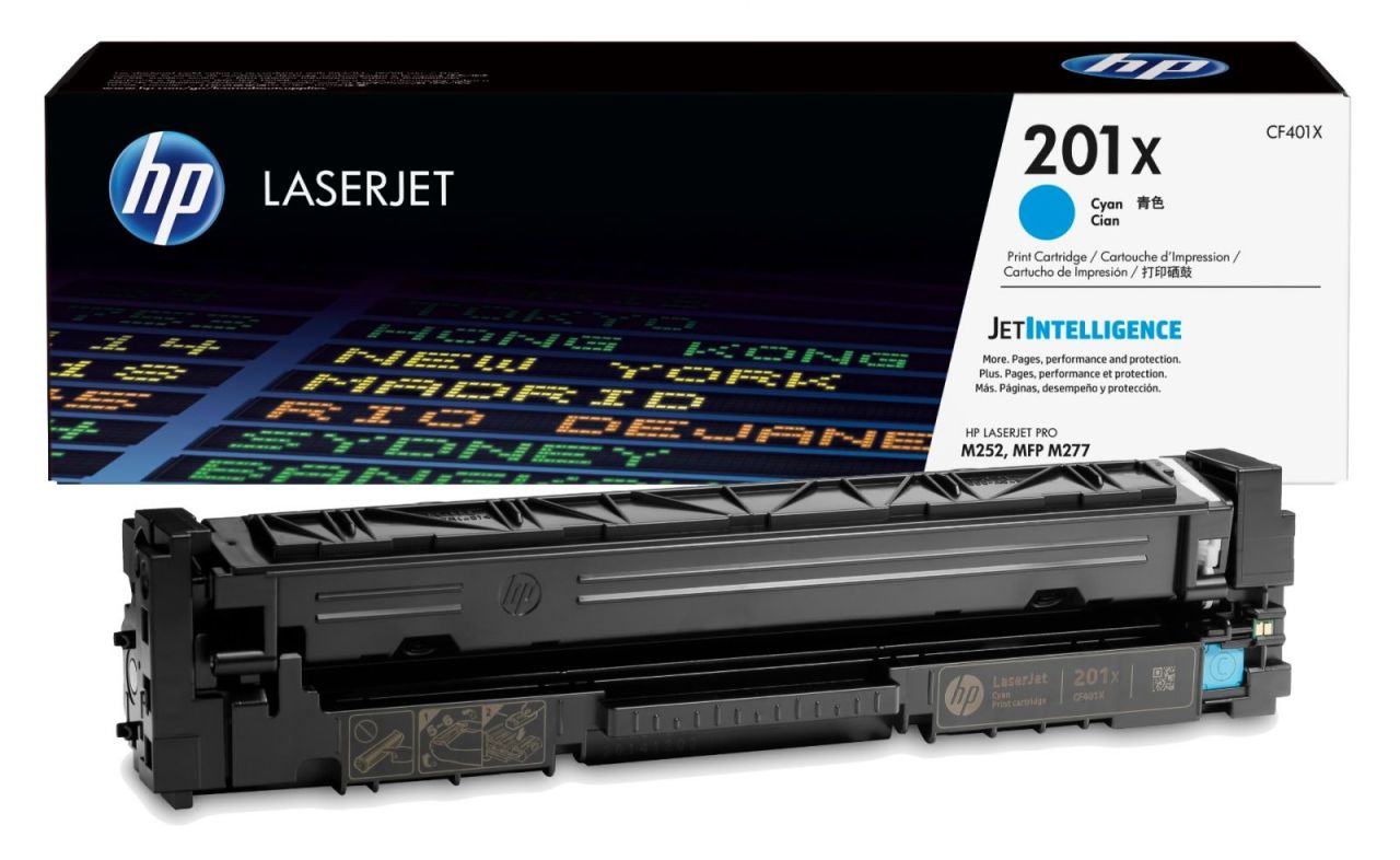 HP CF401X Orjinal Mavi Toner (201X) Yüksek Kapasite