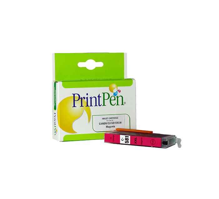 PRINTPEN CANON CLI-581XXLM Mürekkep Kartuş Magenta Extra Yüksek Kapasite (14,5ml.)