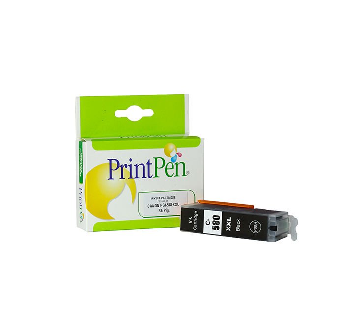 PRINTPEN CANON PGI-580XXL Mürekkep Kartuş Black (Pigmented) Yüksek Kapasite (28,5ml.)