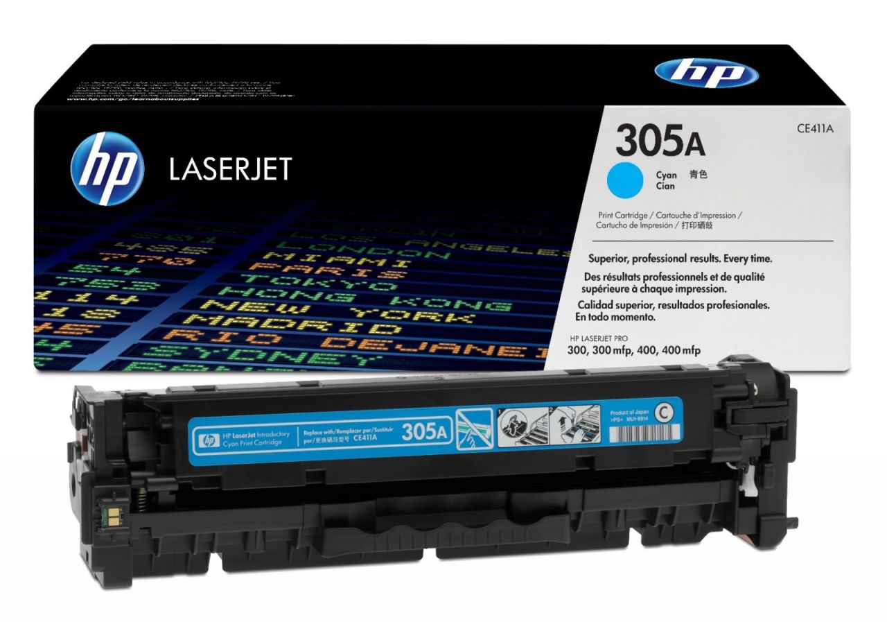 HP CE411A (305A) Orjinal Toner Mavi
