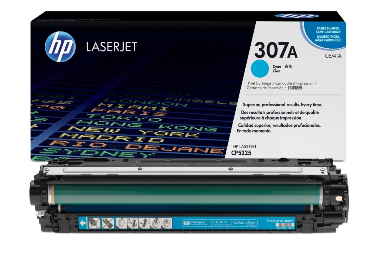 HP CE741A Orjinal Mavi Toner (307A)