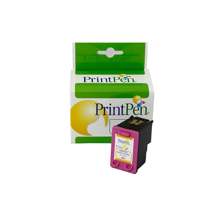 PRINTPEN HP No.901XL (CC656AE) Renkli Mürekkep Kartuş Yüksek Kapasite (%100 Yeni)