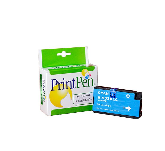 PRINTPEN HP 953XL (F6U16AE) Mavi Mürekkep Kartuş Yüksek Kapasite (27,0ml.)
