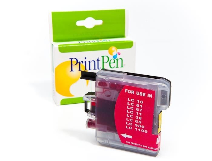 PRINTPEN BROTHER LC-38,61,65,67,980,1100 Kırmızı Mürekkep Kartuş Yüksek Kapasite (13,0ml.)