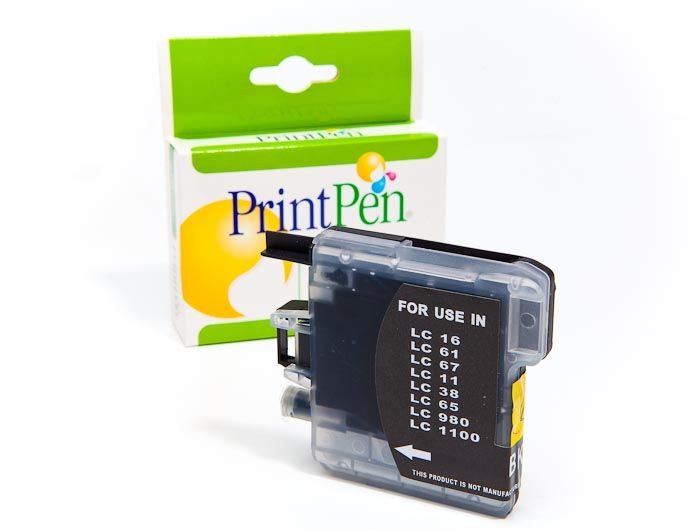 PRINTPEN BROTHER LC-38,61,65,67,980,1100 Siyah Mürekkep Kartuş Yüksek Kapasite (18,0ml.)