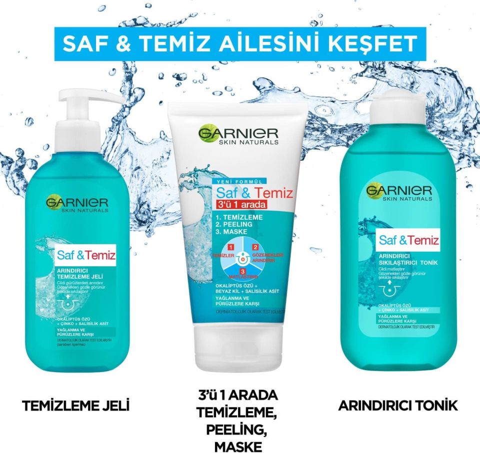 Garnier Saf Temiz Arındırıcı Temizleme Jeli 200 Ml