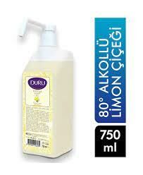 Duru 80° Alkollü Kolonya Pompalı 750 ml Limon Çiçeği