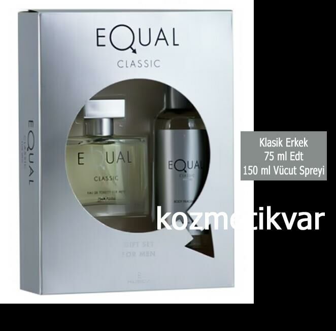 EQUAL Klasik Set 75 ml Edt + 150 ml Splah Vücut Spreyi Erkek