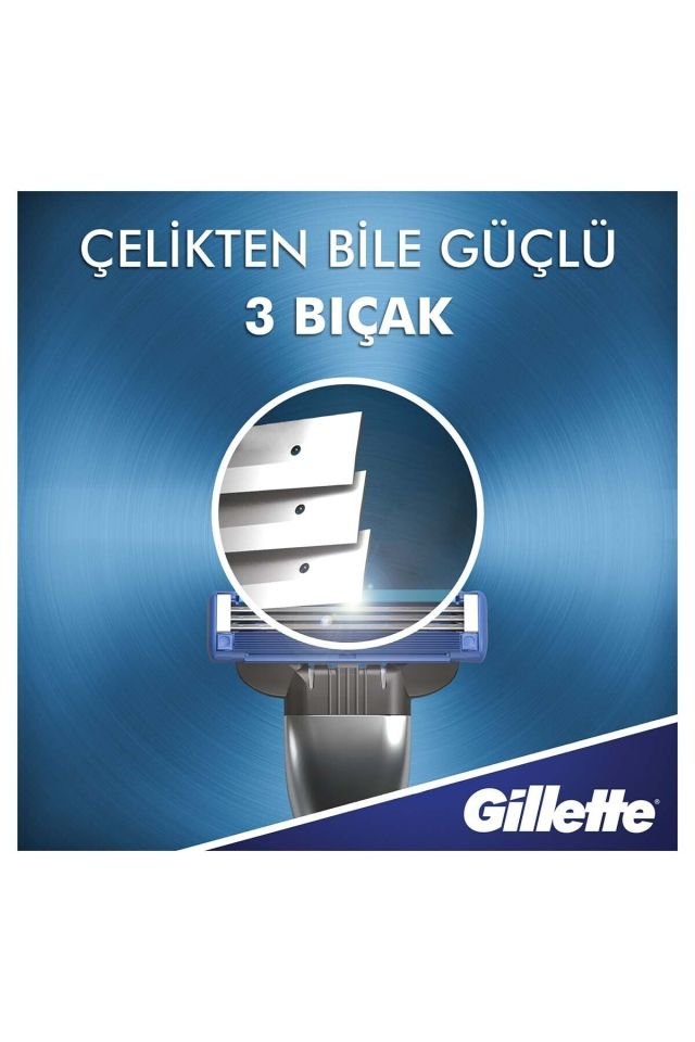 Gillette Mach3 Tıraş Makinesi + 5 Yedekli Tıraş Bıçağı 7702018556212 Tıraş Bıçağı