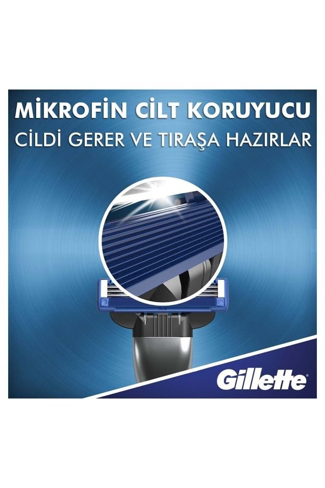 Gillette Mach3 Tıraş Makinesi + 5 Yedekli Tıraş Bıçağı 7702018556212 Tıraş Bıçağı