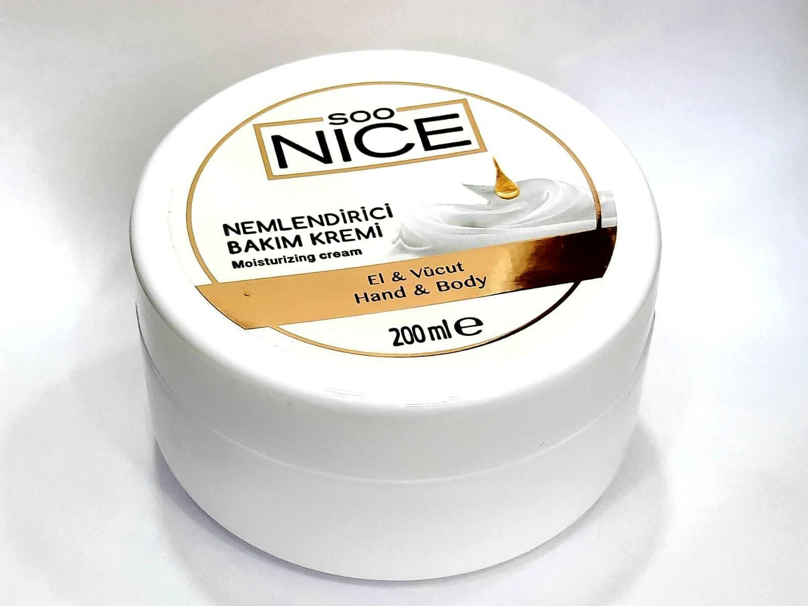 SOO Nice El ve Vücut İçin Nemlendirici Bakım Kremi 200 Ml