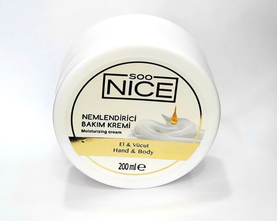 SOO Nice El ve Vücut İçin Nemlendirici Bakım Kremi 200 Ml