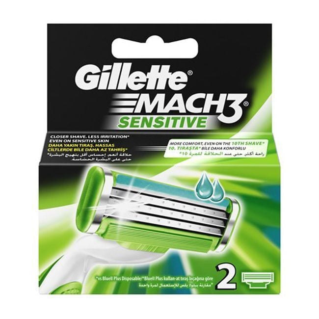 Gillette Mach3 Sensitive 2 li Yedek Tıraş Bıçağı