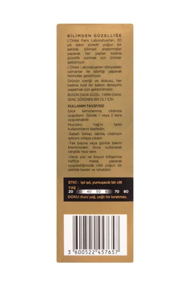 Loreal Paris Mucizevi Günlük Yüz Bakım Yağı 30 Ml