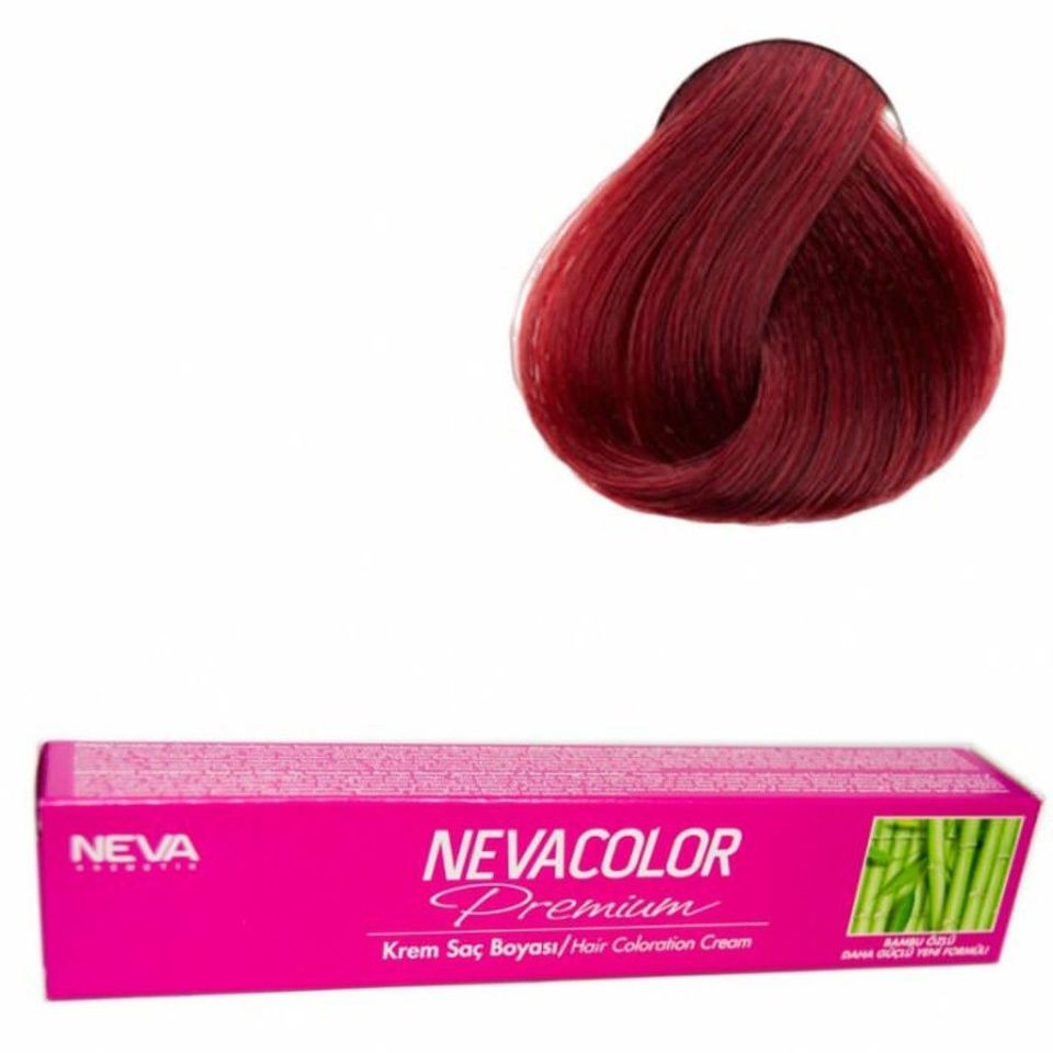 Neva Color Tüp Saç Boyası 5.66 Şarap Kızılı 50 Gr + Oksidan Sıvısı 50 Ml