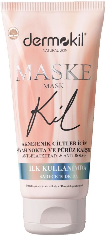 Dermokil Natural Skin Kil Içerikli Aknejenik ve Siyah Nokta Maskesi 75 Ml
