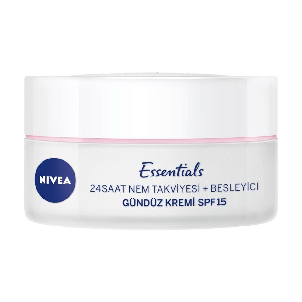Nivea Essential 24 Saat Nem Takviyesi Besleyici Gündüz Kremi 50ml Kuru Ciltler