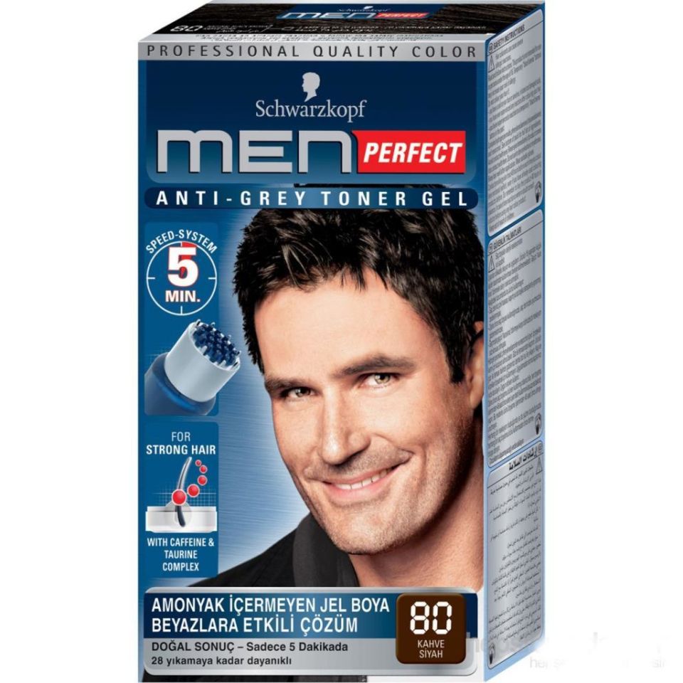 Schwarzkopf Men Perfect 80 Kahve Siyah Saç Boyası