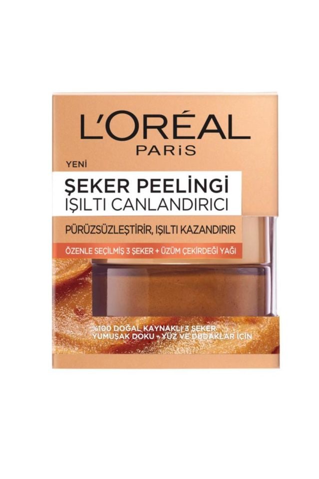 Loreal Şeker Peelingi Işıltı Canlandırıcı Üzüm Yağı 50 ml