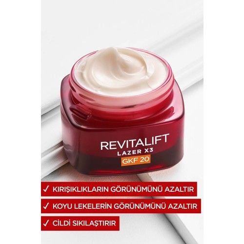 Loreal Revitalift Laser X3 Leke ve Kırışıklık Karşıtı Krem 50 Ml