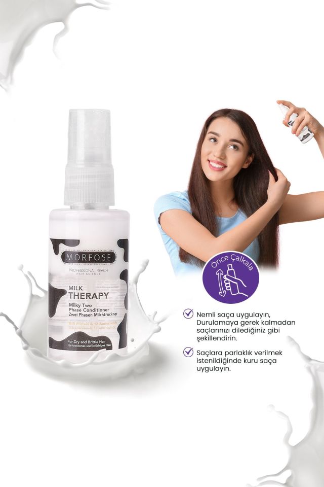 Morfose Fön Suyu Milk Therapy Çift Fazlı Fön Sütü 50 Ml Milkshake