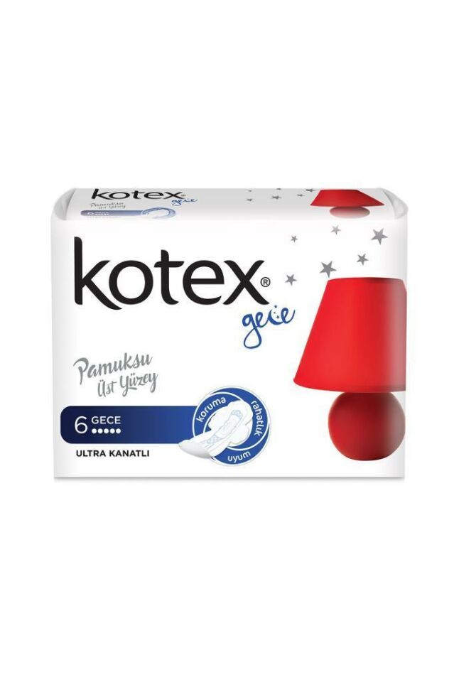 Kotex Ped Ultra Kanatlı Gece 6 lı
