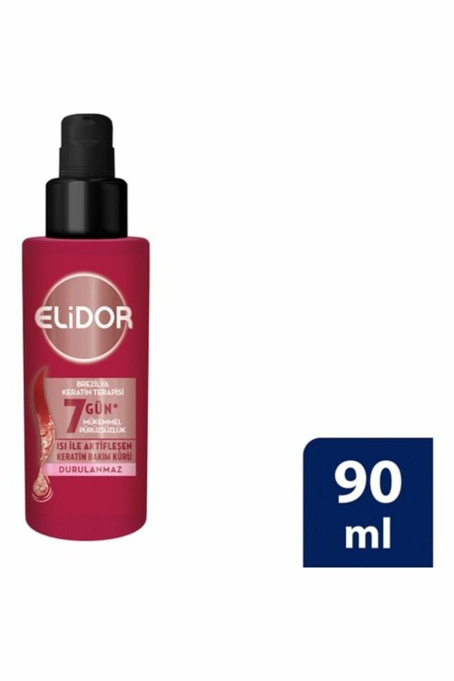 Elidor Isı İle Aktifleşen Keratin Bakım Kürü Brezilya Keratin Terapisi Hidrolize Keratin Marula Yağı E Vitamini 90 ml