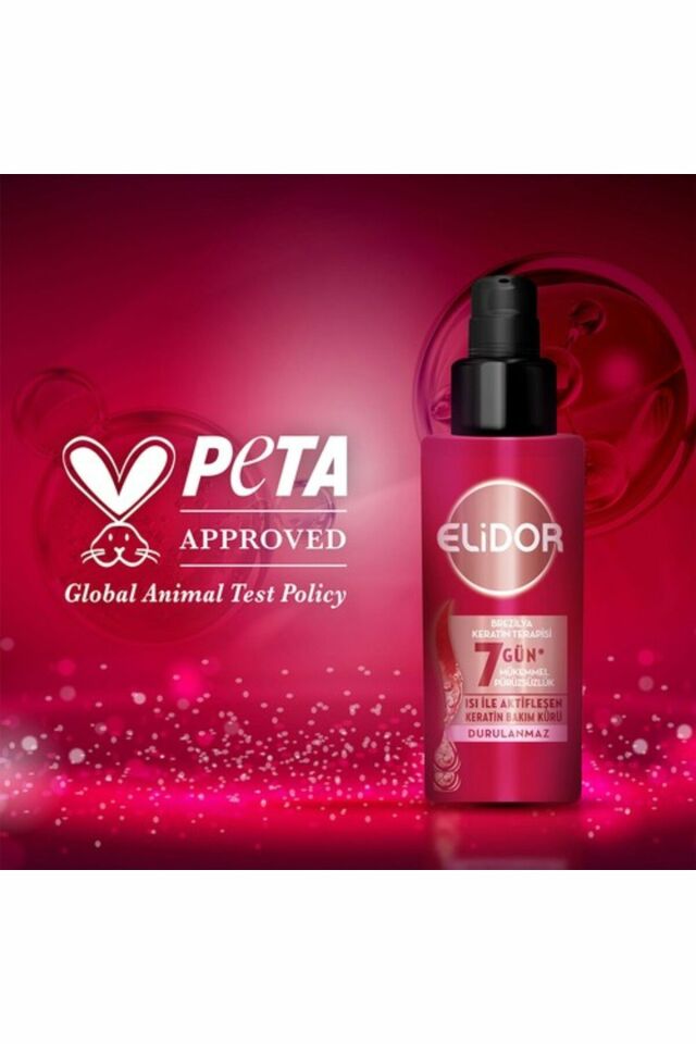 Elidor Isı İle Aktifleşen Keratin Bakım Kürü Brezilya Keratin Terapisi Hidrolize Keratin Marula Yağı E Vitamini 90 ml
