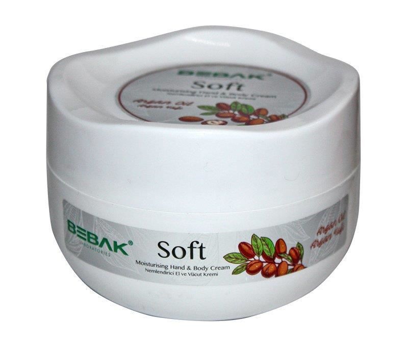 Bebak Soft Argan Yağı Özlü 300 ml Nemlendirici El Ve Vücut Kremi