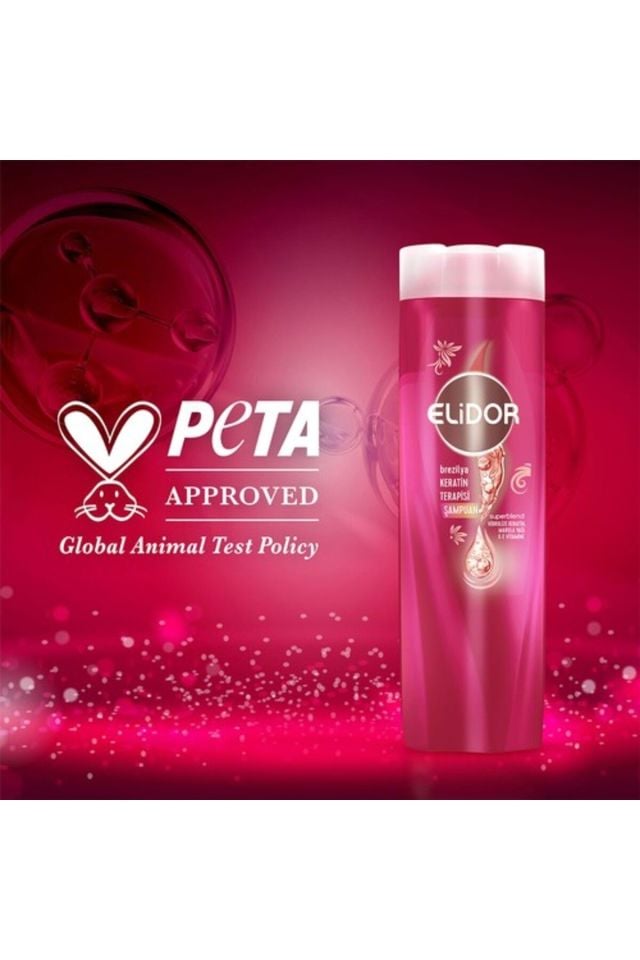 Elidor Saç Bakım Şampuanı Brezilya Keratin Terapisi Hidrolize Keratin Marula Yağı E Vitamini 400 ml