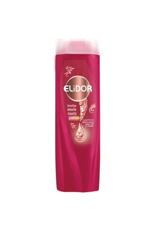 Elidor Saç Bakım Şampuanı Brezilya Keratin Terapisi Hidrolize Keratin Marula Yağı E Vitamini 400 ml