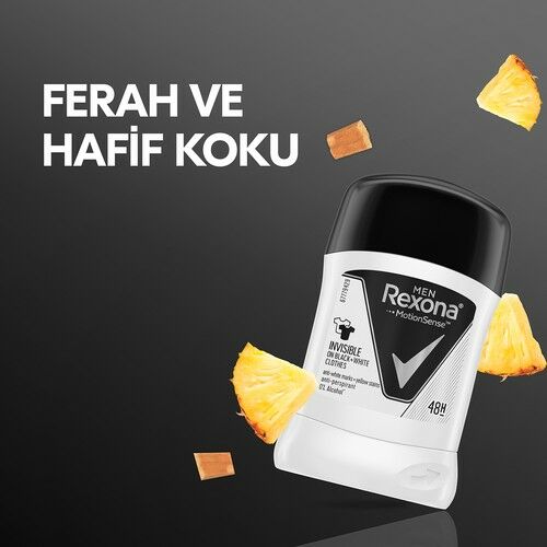 Rexona Stick Invisible Black And White 48H