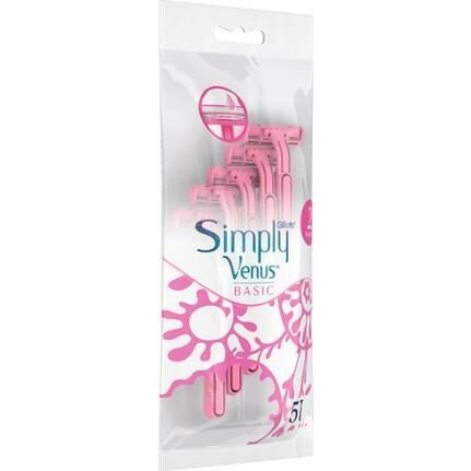 Gillette Simply Venus 2 Basic Kadın Tıraş Bıçağı 5 li