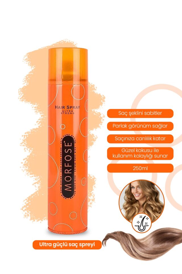 Morfose 250 ml Saç Spreyi Ultra Strong Turuncu